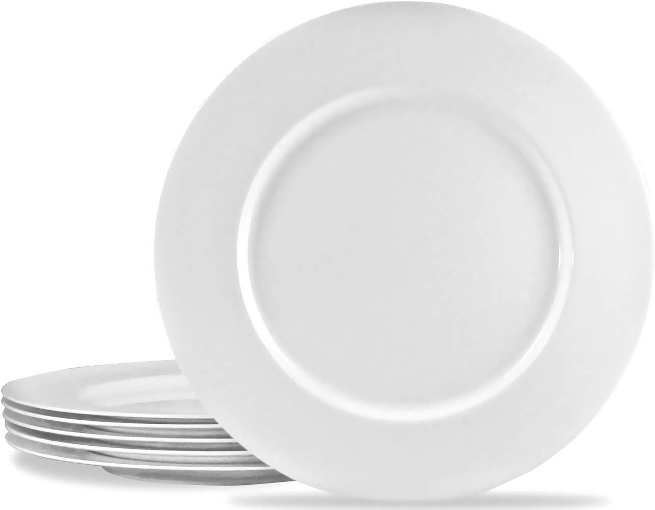 Calypso Basics, 6pc Melamine Dinner Plate Set, White