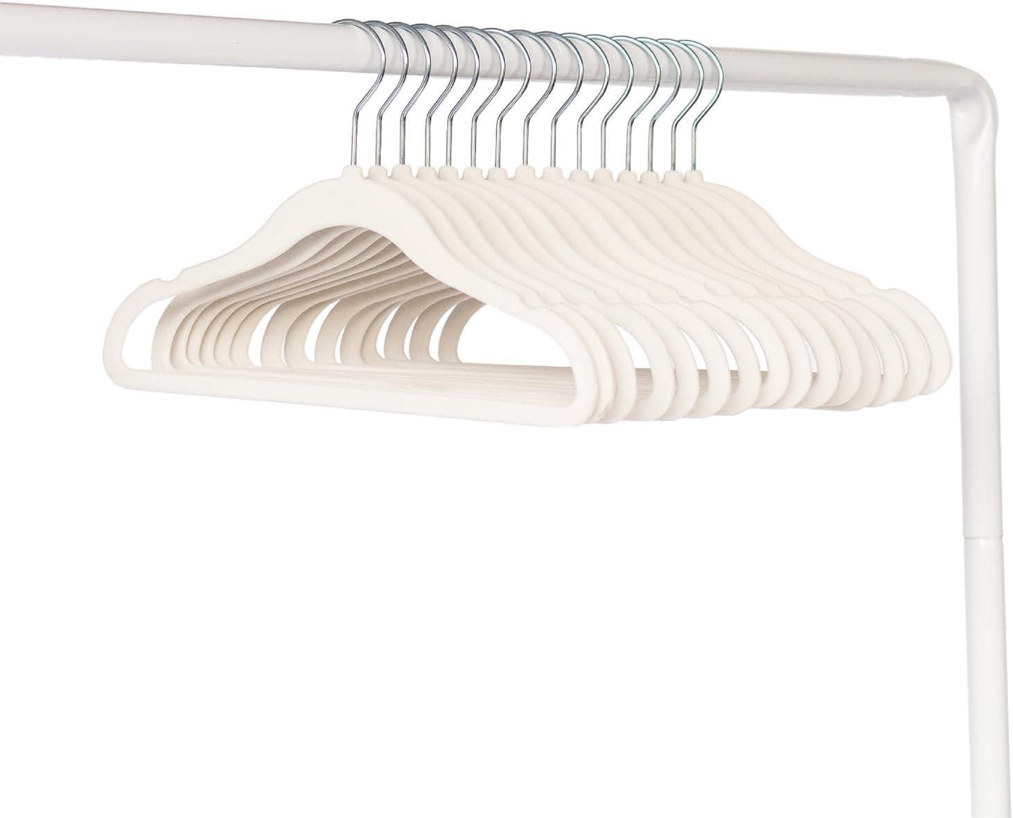 3 Sprouts -Non-Slip Velvet Hangers for Baby Clothes - Pack of 30