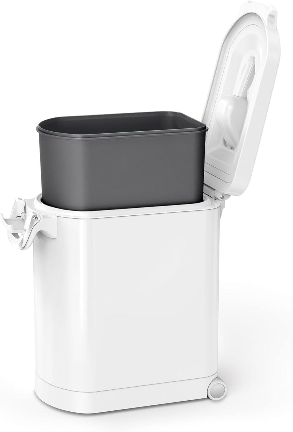 simplehuman Pet Food Storage Container Stainless Steel for Dog Food, Cat Food, and Bird Feed