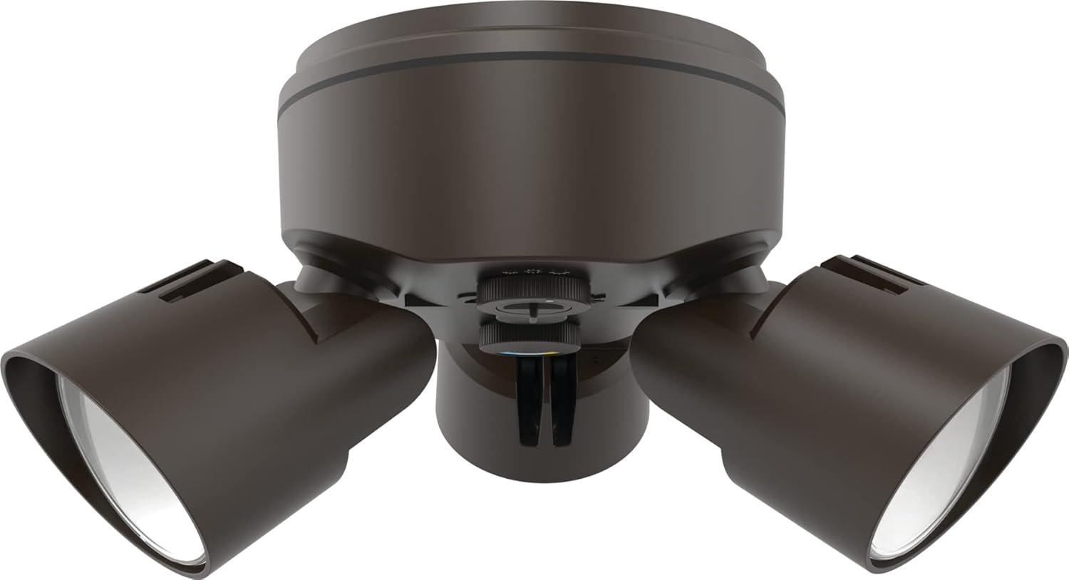 Lithonia Lighting 3 - Head Hardwired Dusk to Dawn Outdoor Security Flood Light