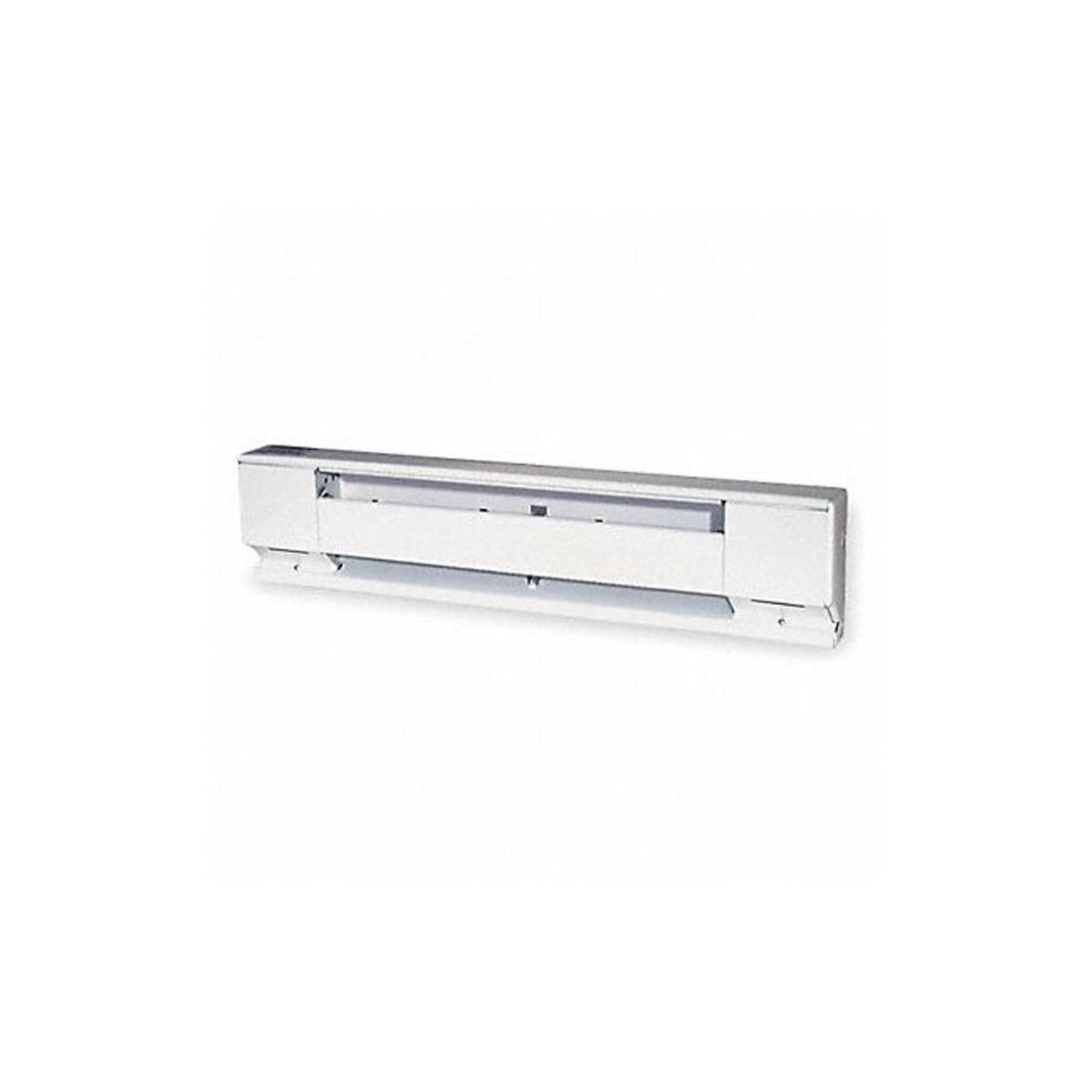 60-Inch White Steel Electric Baseboard Heater with Automatic Shut-off