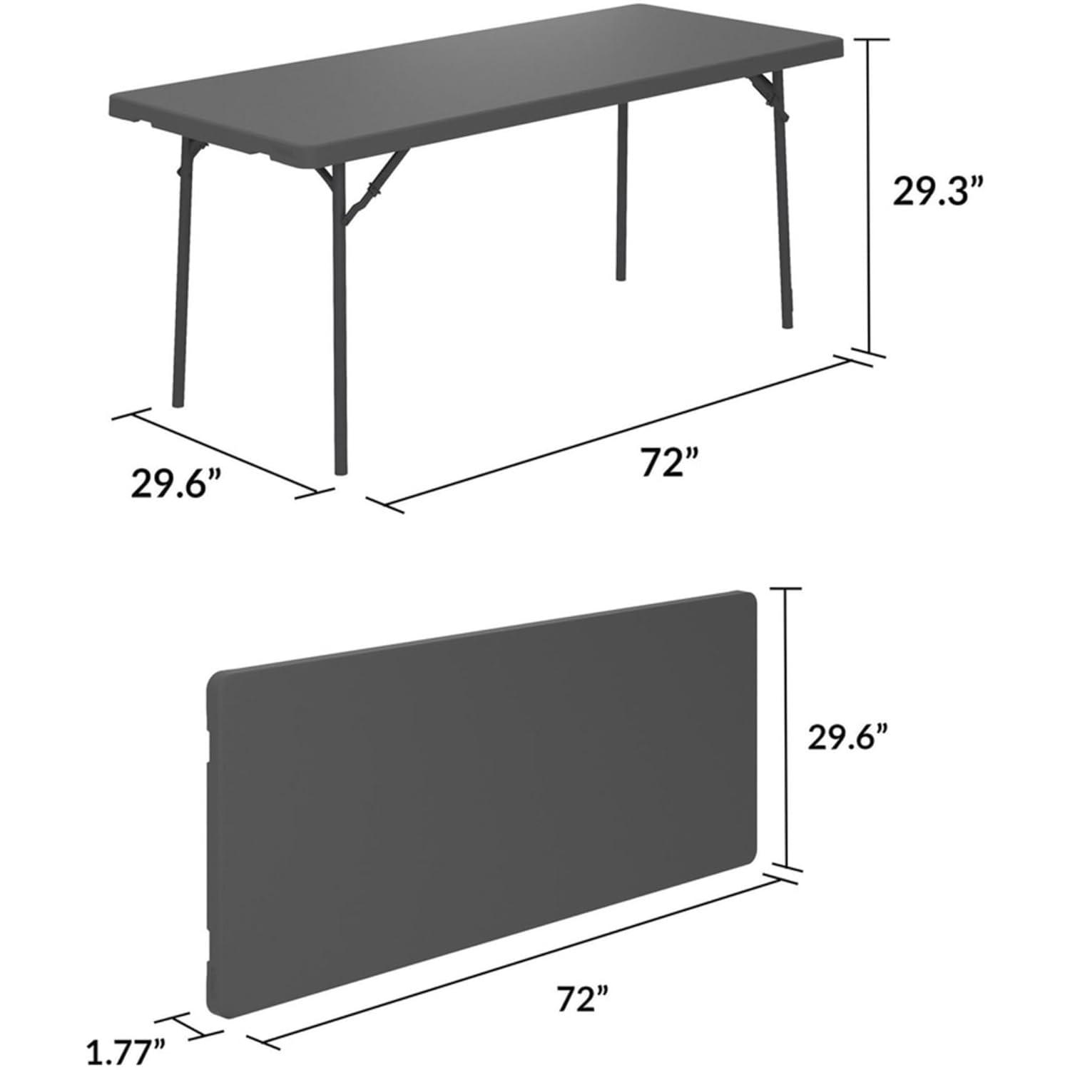 Dorel Zown Corner Blow Mold Large Folding Table