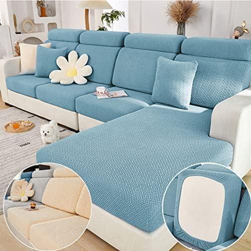 Magic Sofa Covers,Sofa Hero Covers,2024 New Wear-Resistant Universal Sofa Covers Washable Stretch Cushion Couch Covers for Sectional Sofa, (Sea Blue, Large Triple Seat Cover)