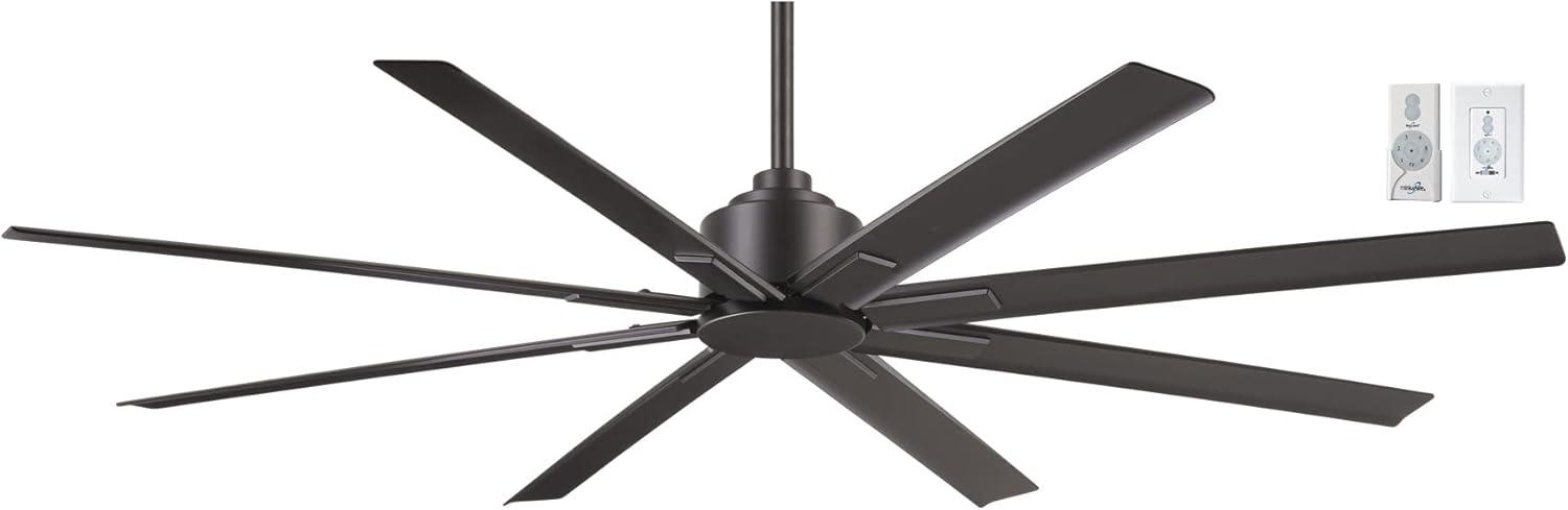 65" 8 - Blade Standard Ceiling Fan with Remote Control