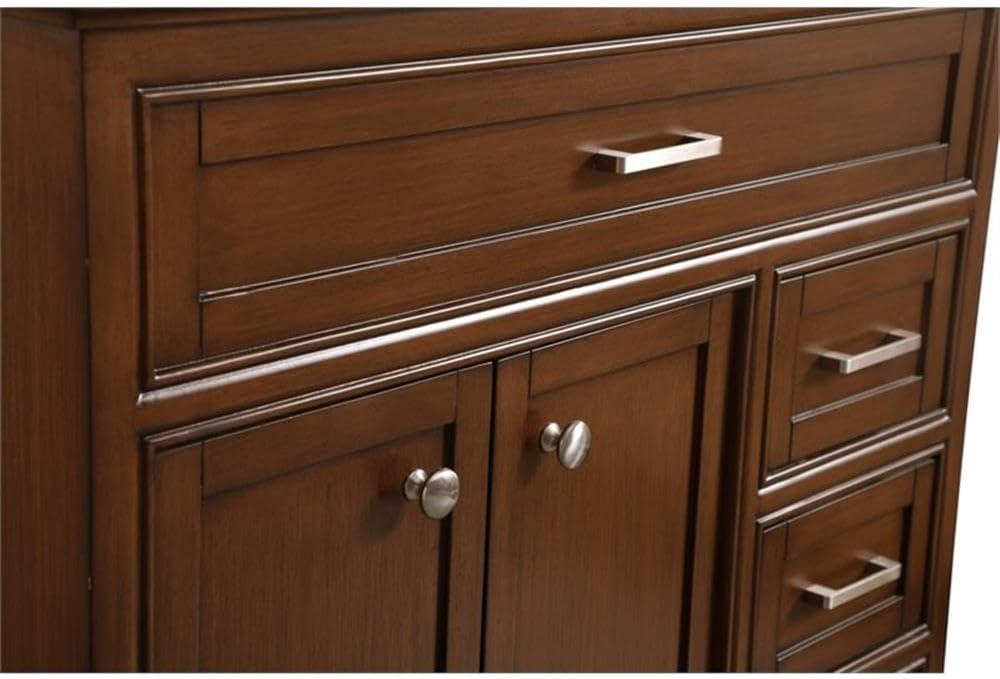 Hermes 36'' Single Bathroom Vanity with Marble Top