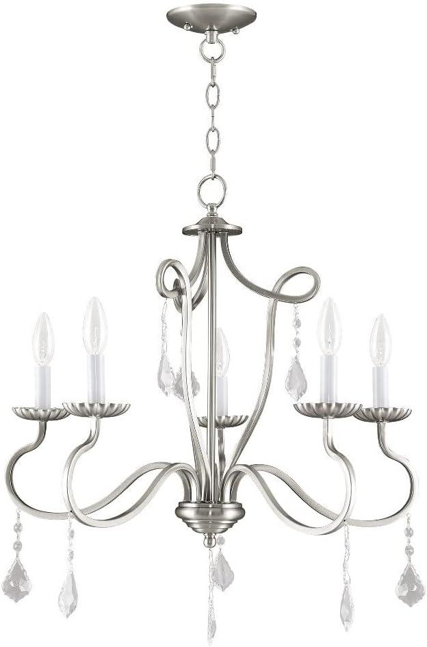 Livex Lighting Callisto 5 - Light Chandelier in  Brushed Nickel