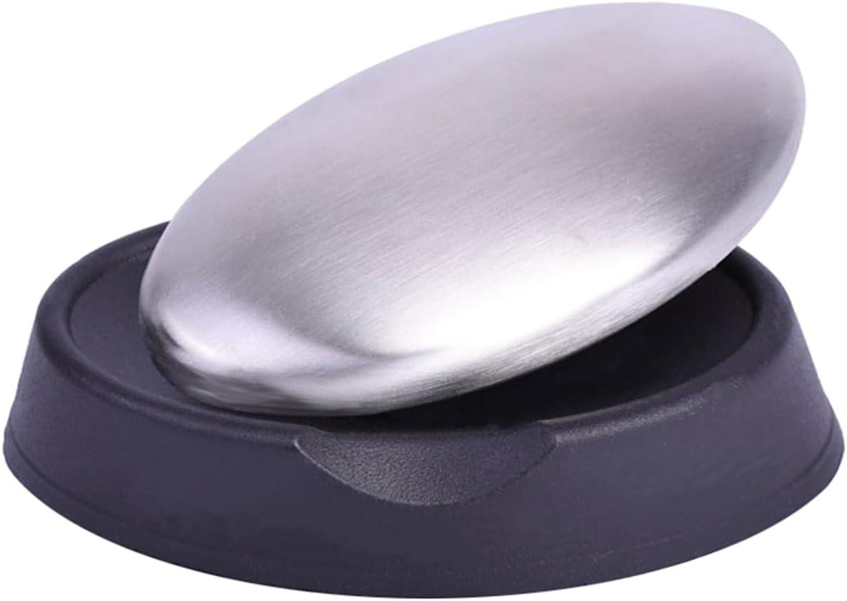 Stainless Steel Odor Eliminating Soap Bar with Dish