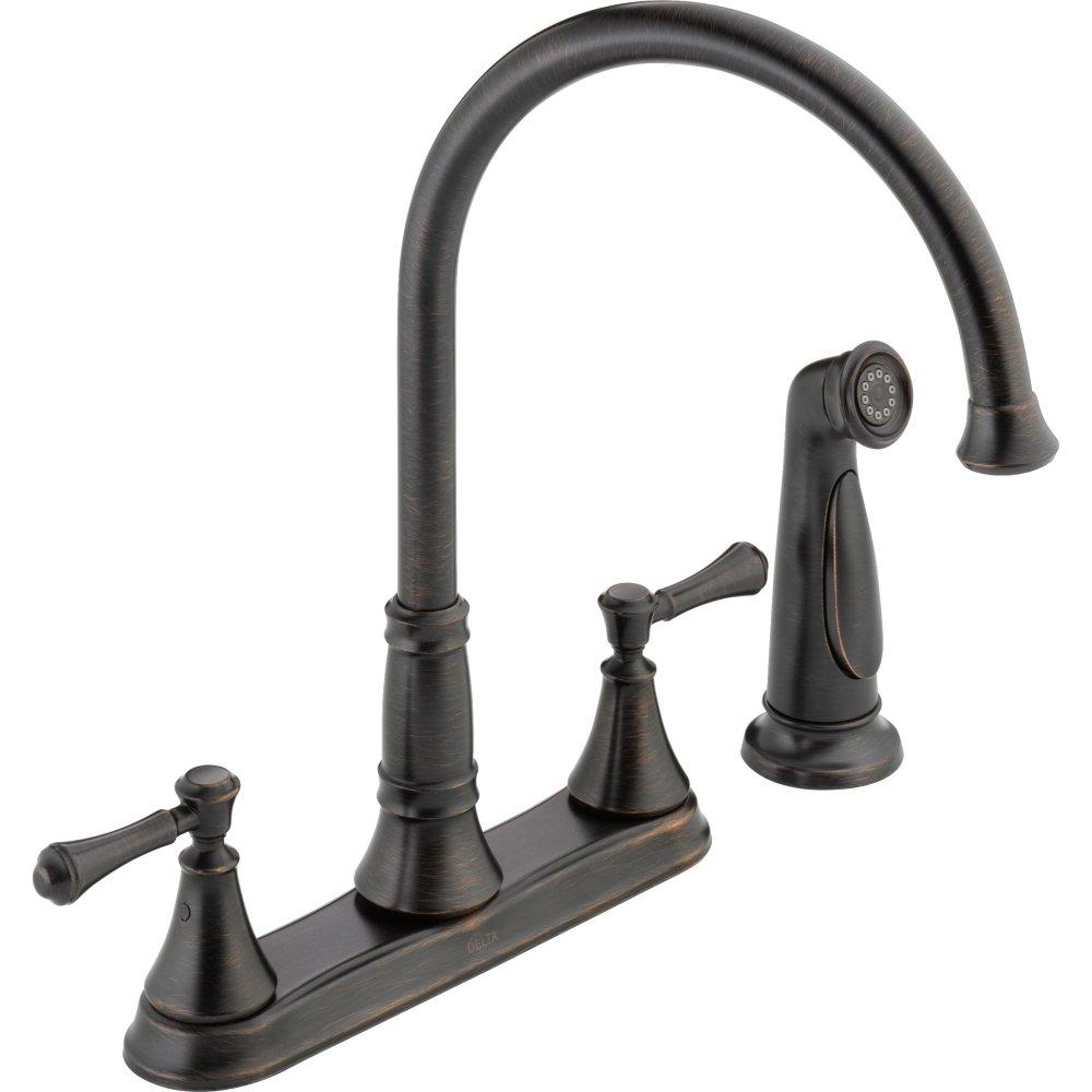 Cassidy Double Handle Kitchen Faucet with Side Spray