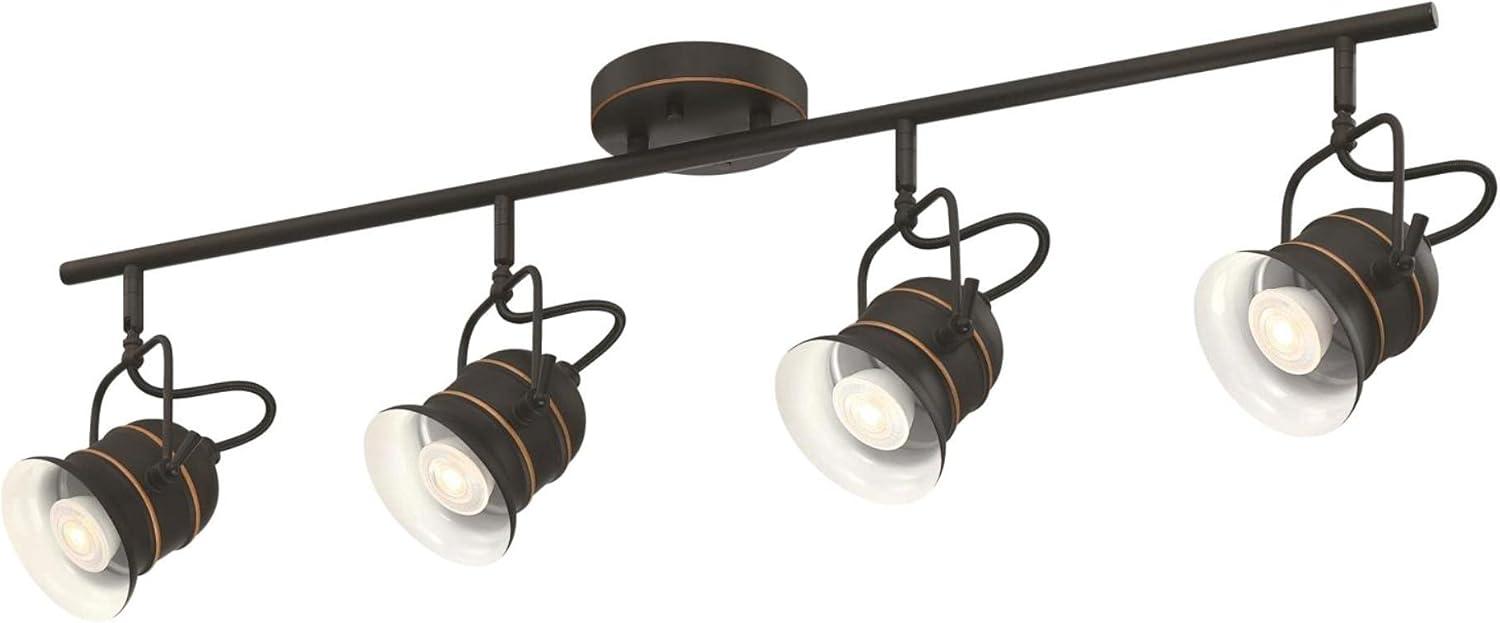 Boswell Oil Rubbed Bronze 4-Light Industrial Track Light