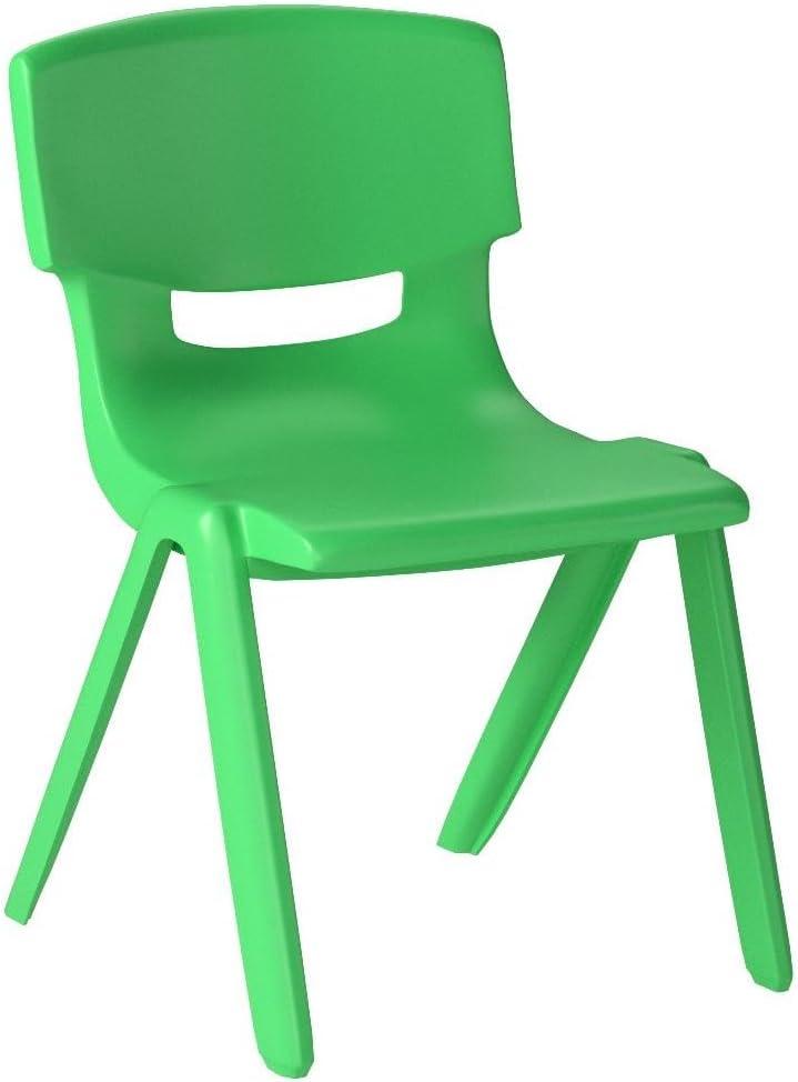 Energetic Green Lightweight Stackable Toddler School Chair