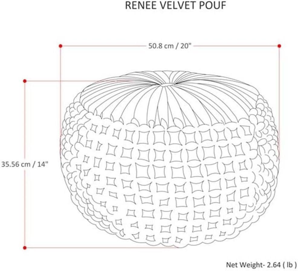 Moise Velvet Pouf