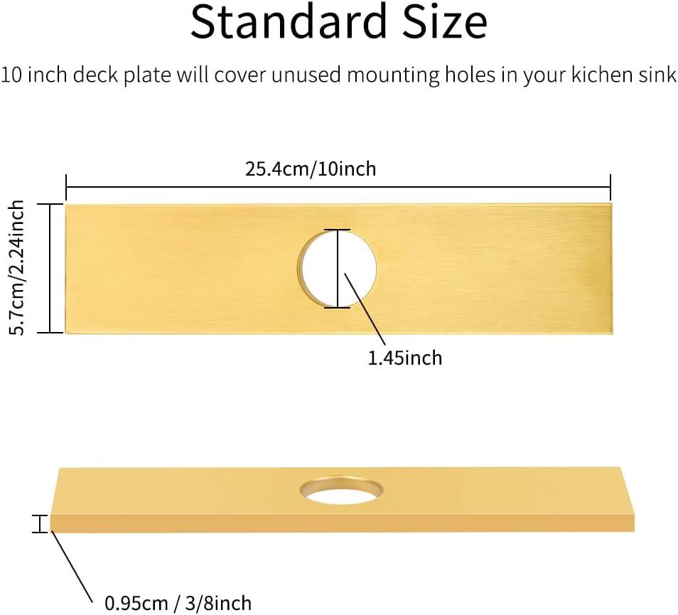 iVIGA 10" Sink Faucet Hole Cover Deck Plate