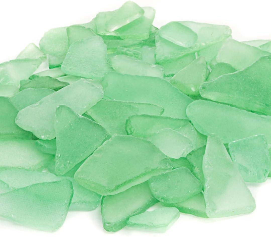 Mint Green Recyclable Sea Glass Table Scatter for Crafting