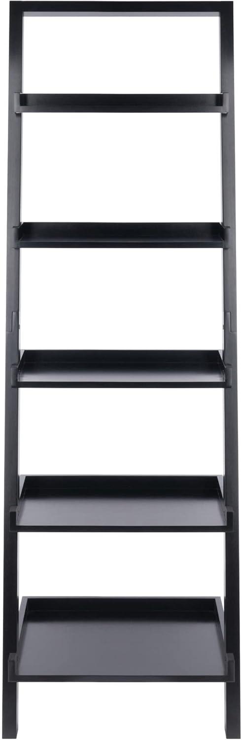 74.65&#34; Bailey Leaning Shelf Black Finish - Winsome