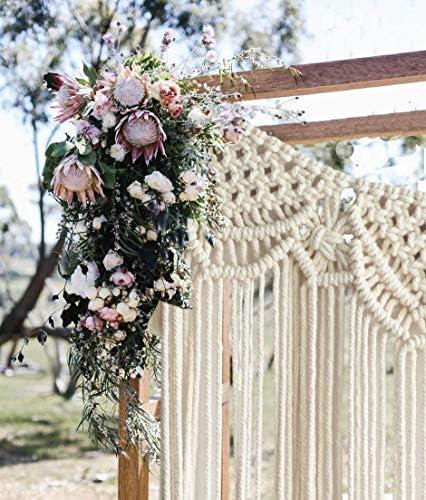 Handmade Cotton Macrame Boho Wedding Wall Hanging Decor