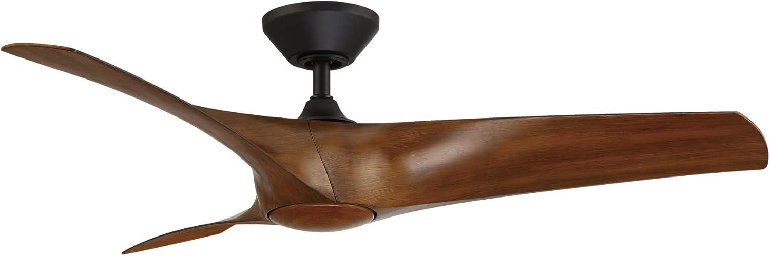 Zephyr 3 - Blade Outdoor/Indoor Smart Ceiling Fan with 2700K-3000K-4000K-5000K Selectable LED Light Kit and Remote Control Included