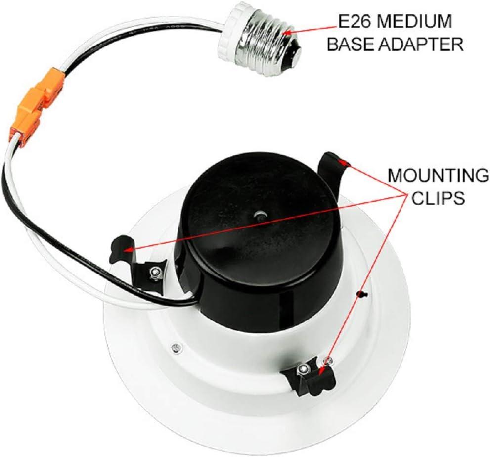 White 4-Inch LED Recessed Downlight Retrofit Kit
