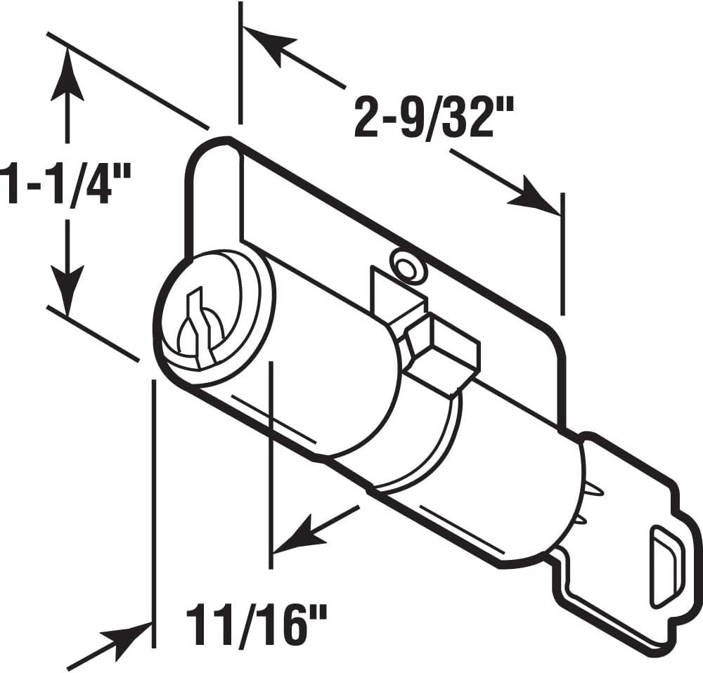 Satin Brass Keyed Double Cylinder Door Lock