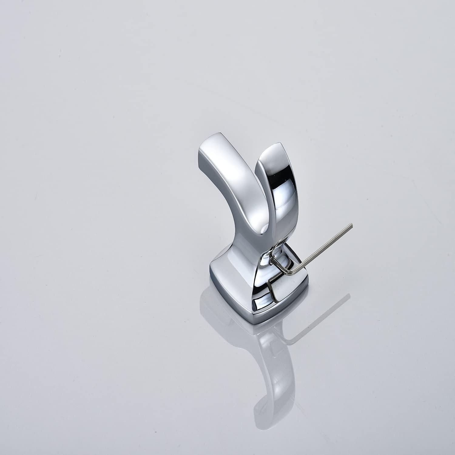 Polished Nickel Modern Double Wall Mount Robe Hook