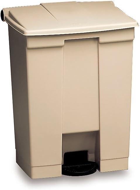 Rubbermaid Commercial Products Plastic Step On Kitchen Trash Can - 23 Gallons