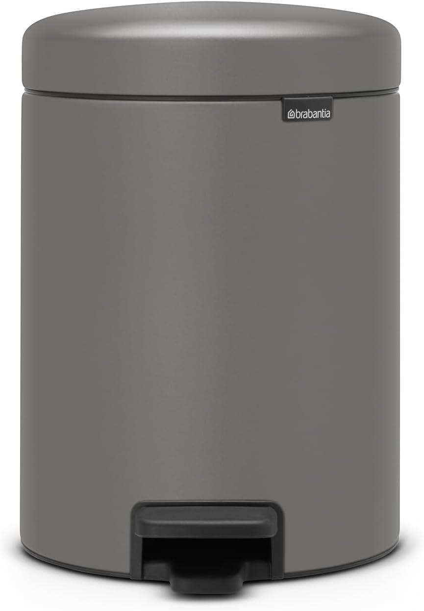 Brabantia NewIcon Step On Trash Can, 1.3 Gallon (5 Liter)
