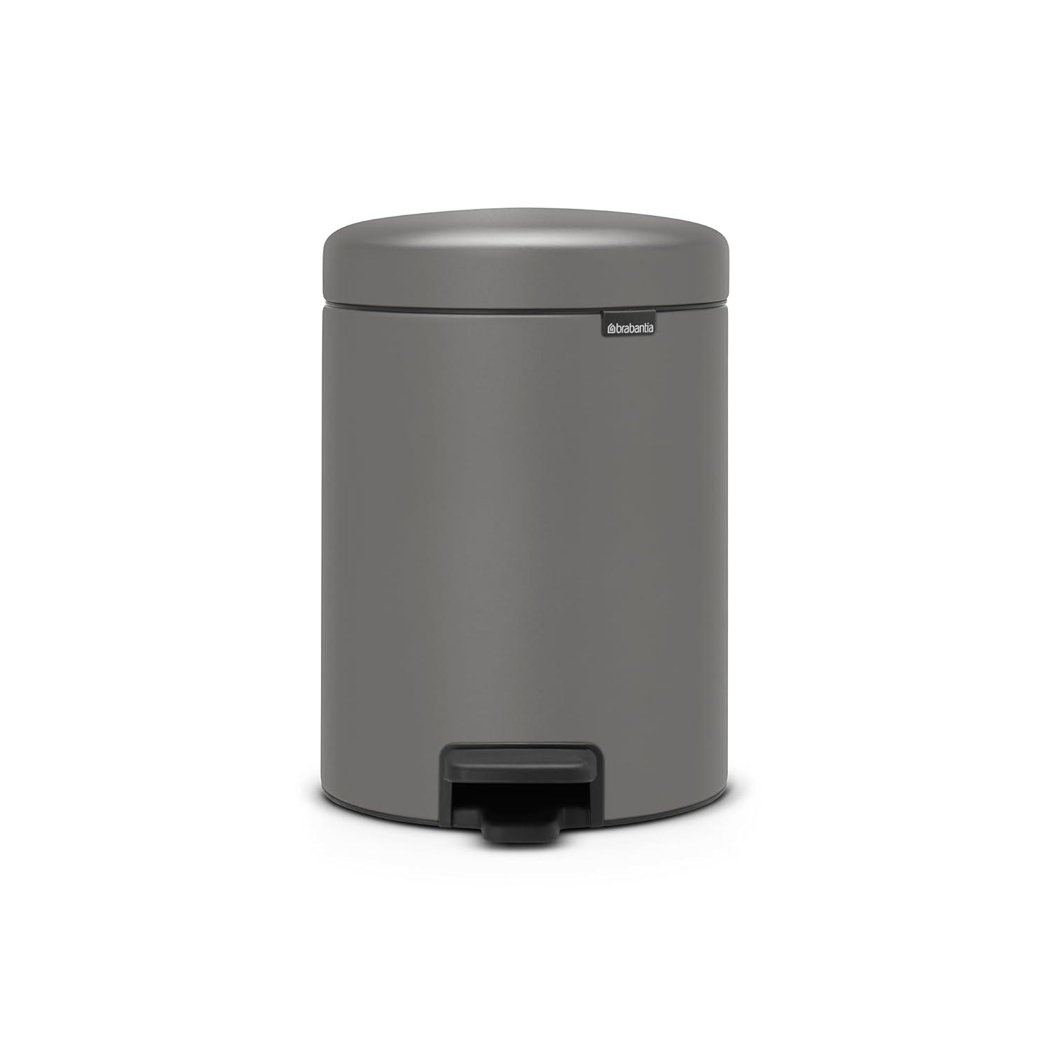 Brabantia NewIcon Step On Trash Can, 1.3 Gallon (5 Liter)