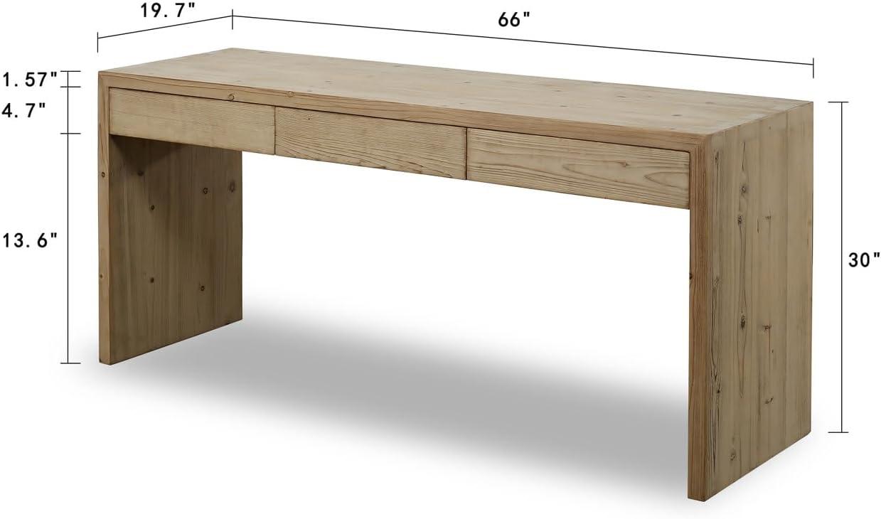 66'' Solid Wood Console Table