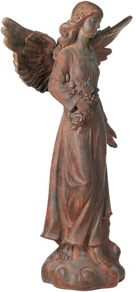 Kensington Hill Large Tall English Tudor Angel Garden Statue Sculpture Holy Decor Outdoor Garden Front Porch Patio Yard Outside Home 41 1/2" High