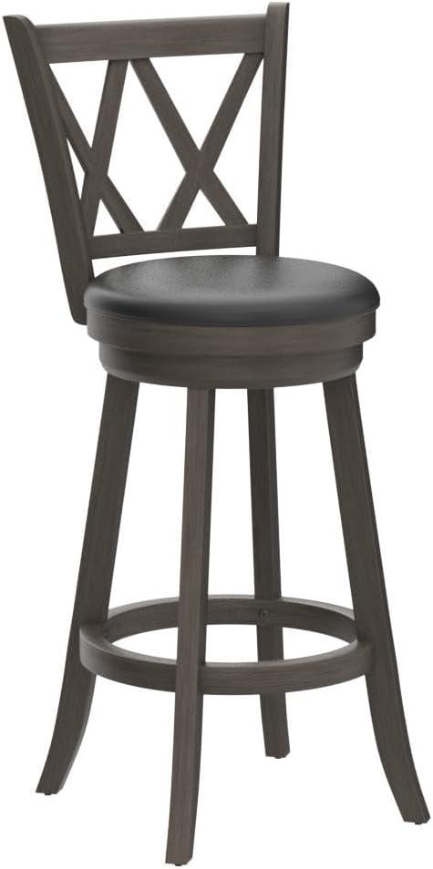 Havant Swivel Upholstered Counter Stool with Solid Wood Frame (Set of 2)