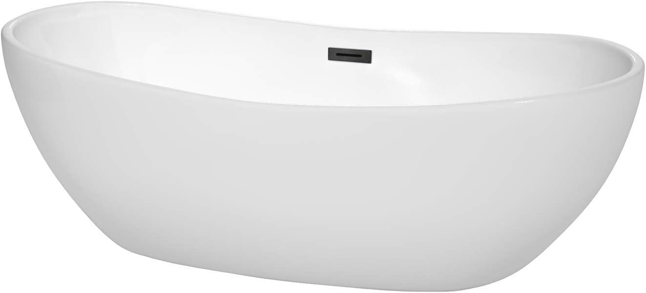 Rebecca 70'' x 32'' Freestanding Soaking Acrylic Bathtub