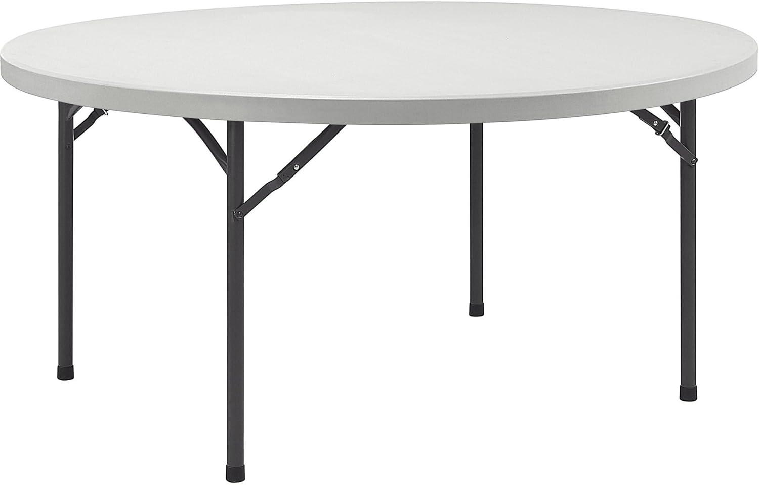 Plastic Circular Plastic Banquet Table with Folding Legs