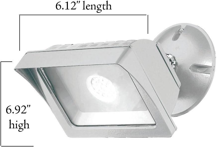 Designers Fountain FL2016N40-06 Integrated Led Adjustable Single-Head White Outdoor Flood Light 1775 lm 4000K