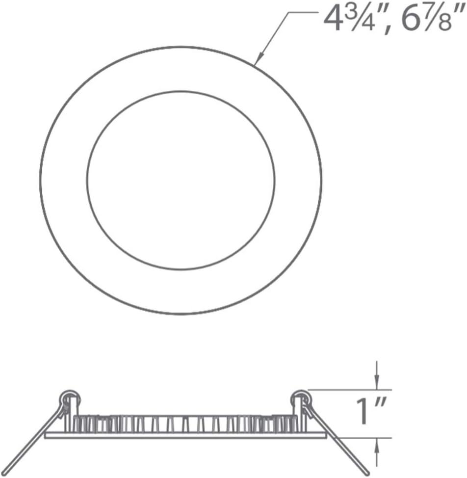 Lotos Selectable Color Temperature Dimmable Air-Tight IC Rated LED Canless Recessed Lighting Kit