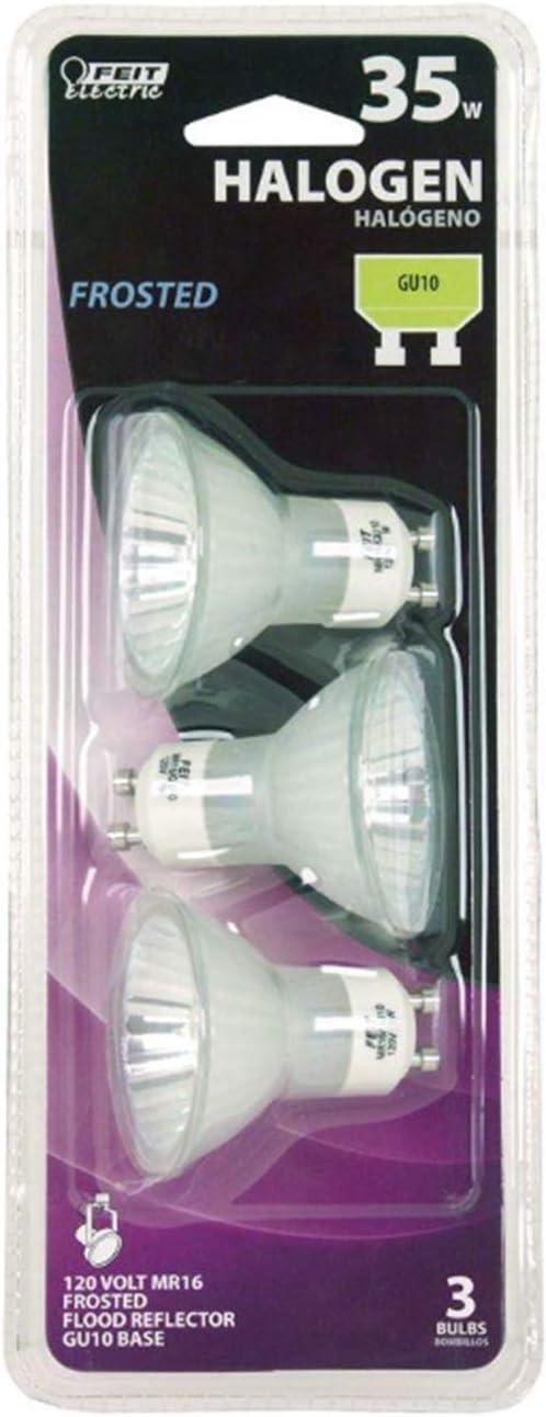 35W Bright White Halogen Reflector Flood Light Bulb - 3 Pack