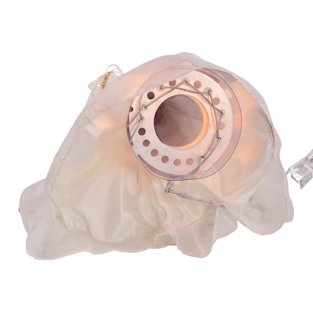 UL 10-Light Black Angel Tree Topper