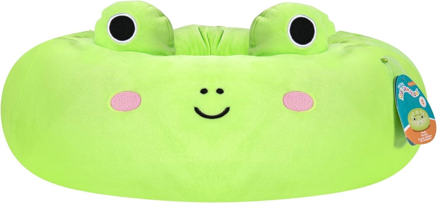 Small Green Frog Polyester Fiber Pet Bed