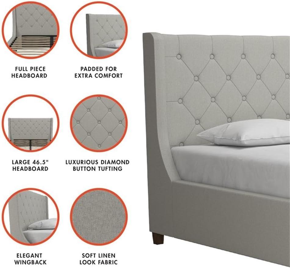 Mercer Tufted Upholstered Platform Bed