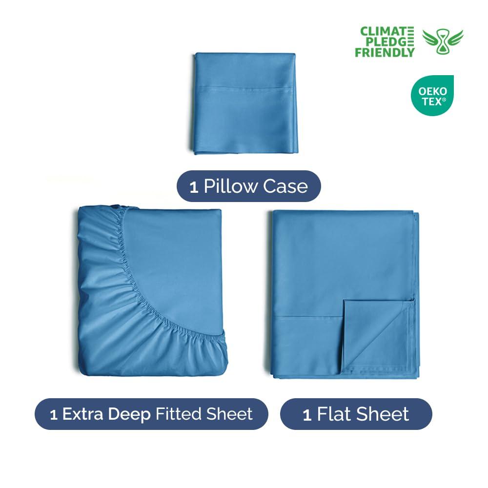 CGK Linens Extra Deep Pocket luxury Sheet Set - Solid Ultra Soft & Cooling Sheet Sets