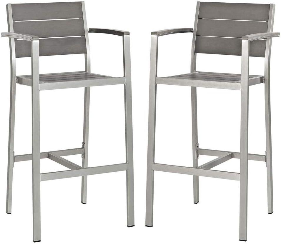 Modway Shore Aluminum Outdoor Bar Stool