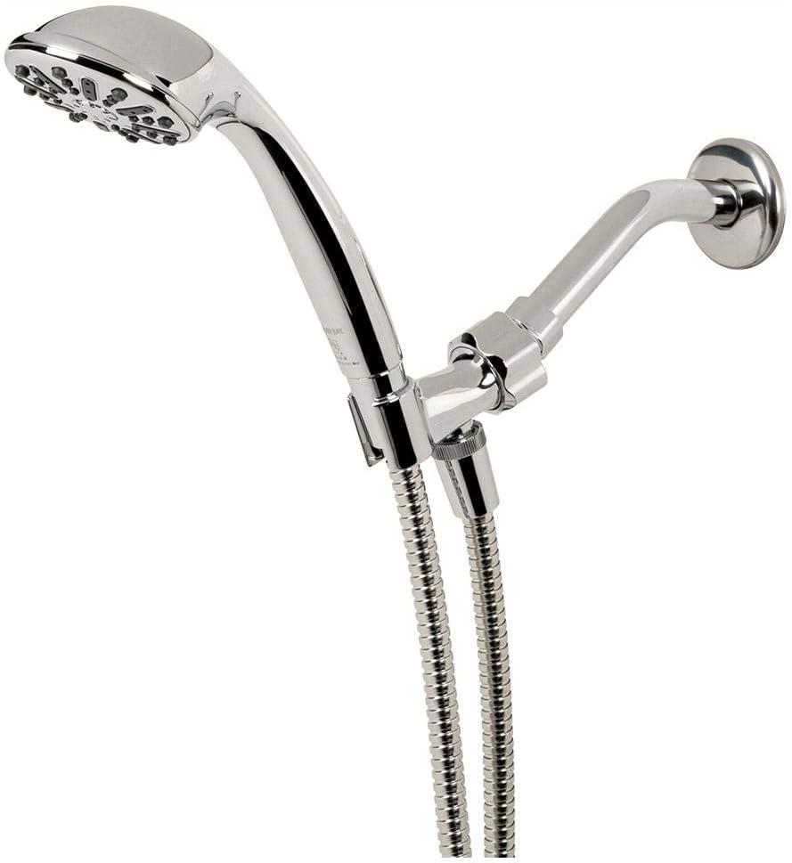 Chrome Handheld Wall Mounted Shower Head with 60-Inch Hose