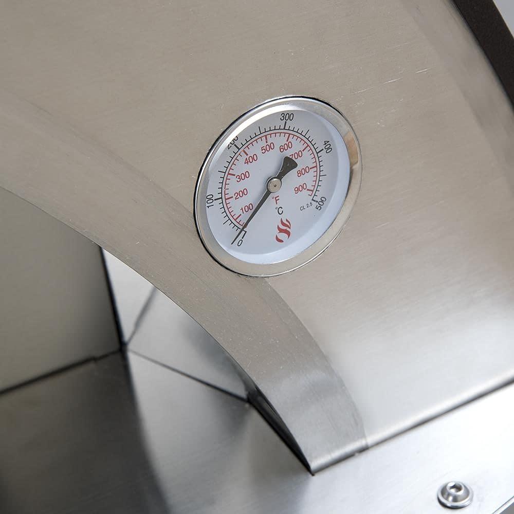 Forno Venetzia Forno Venetzia Torino Stainless Steel Countertop Wood Burning Pizza Oven