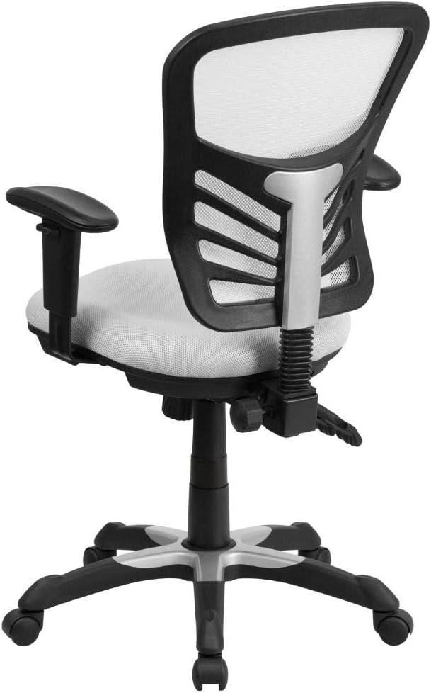 Flash Furniture Mid-Back Mesh Multifunction Executive Swivel Ergonomic Office Chair with Adjustable Arms