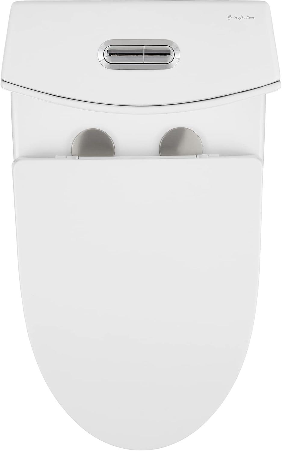 St. Tropez One Piece Elongated Toilet Dual Vortex Flush 1.1/1.6 gpf with 10" Rough In