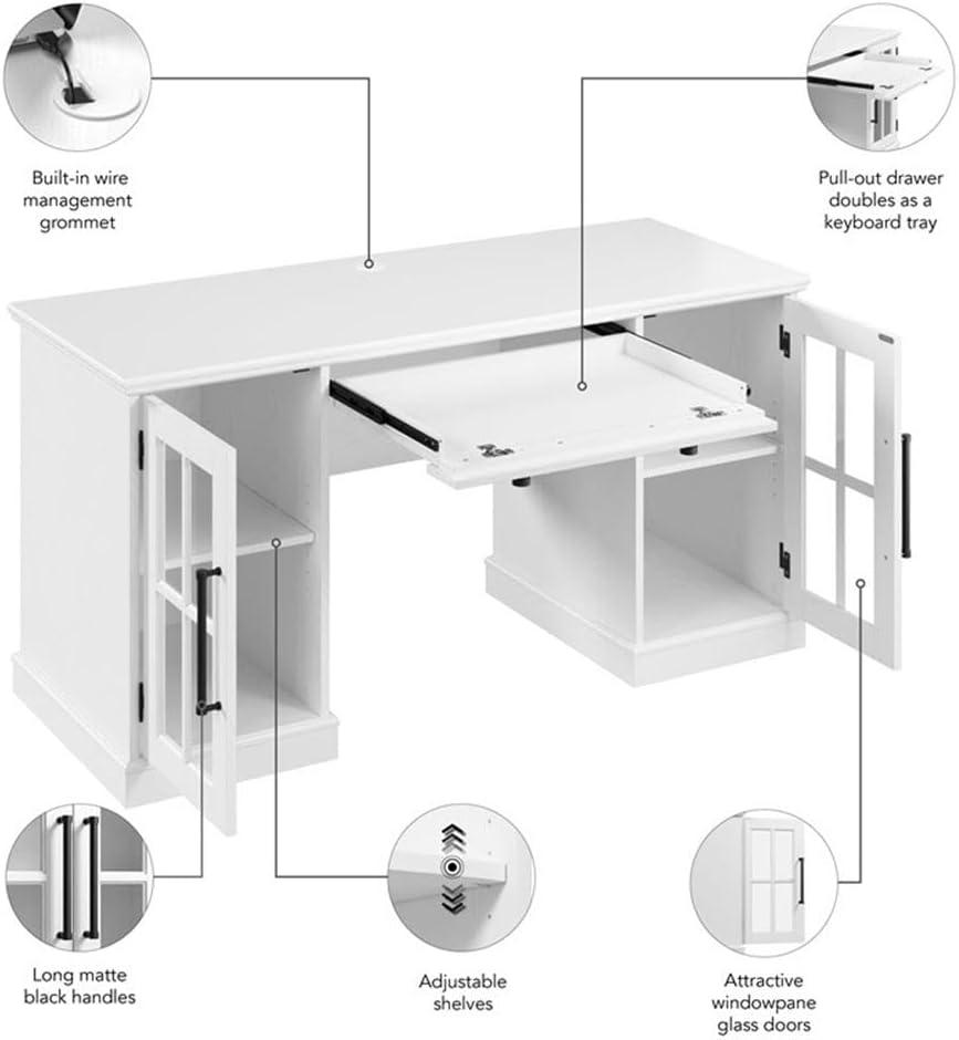 Westbrook 60W Computer Desk with Keyboard Tray by Bush Furniture
