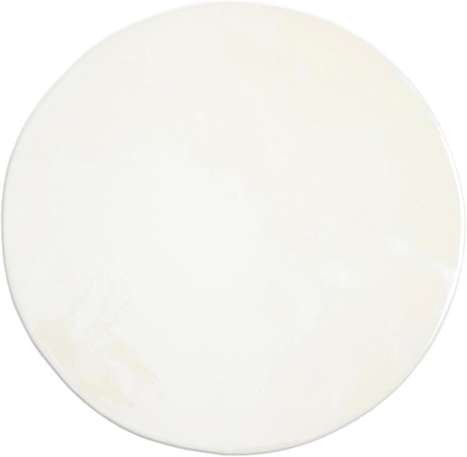 Santa Barbara Design Studio Ceramic Cake Stand Luster Dessert Display Riser, 11" Diameter x 2" H, White