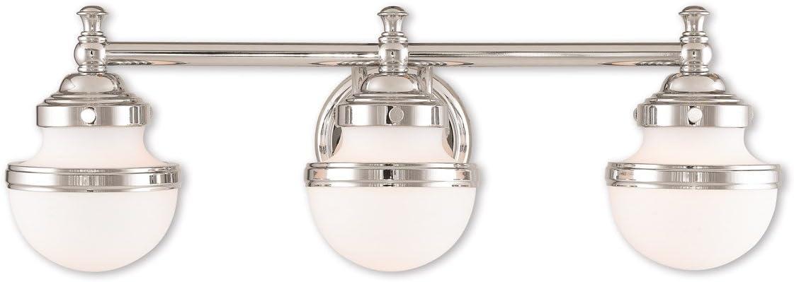 Livex Lighting Oldwick 3 - Light Vanity in  Polished Chrome