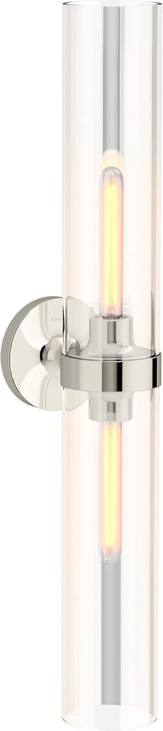 Purist™ 2 Light Indoor Bathroom Vanity Light Fixture, UL Listed