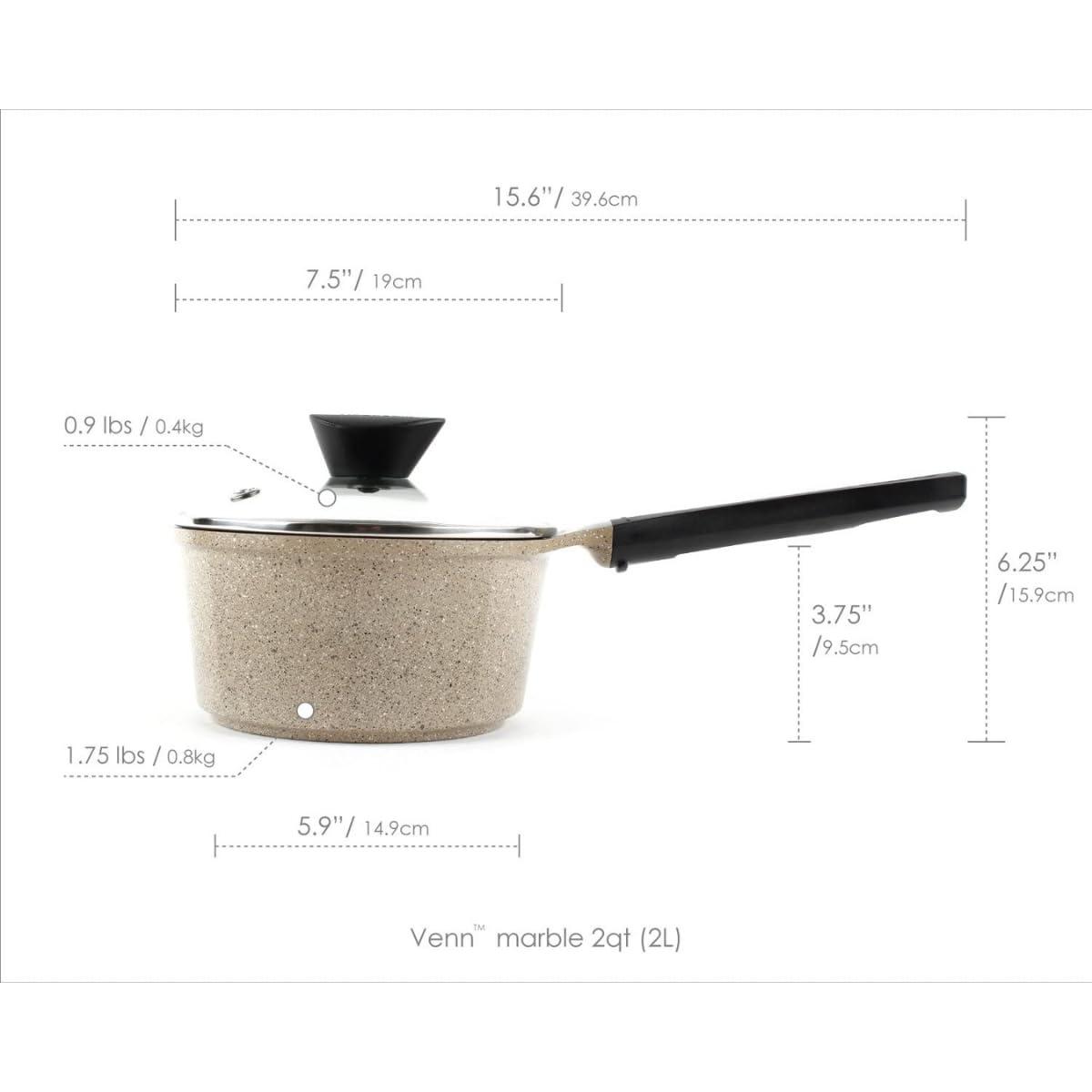 Neoflam 2 Quarts Non-Stick Aluminum Saucepan
