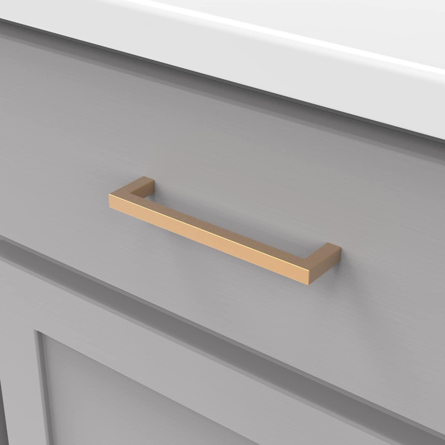 Hickory Hardware Pier Collection Handle Pull - Contemporary Hardware for Drawers & Cabinets (Set of 10)