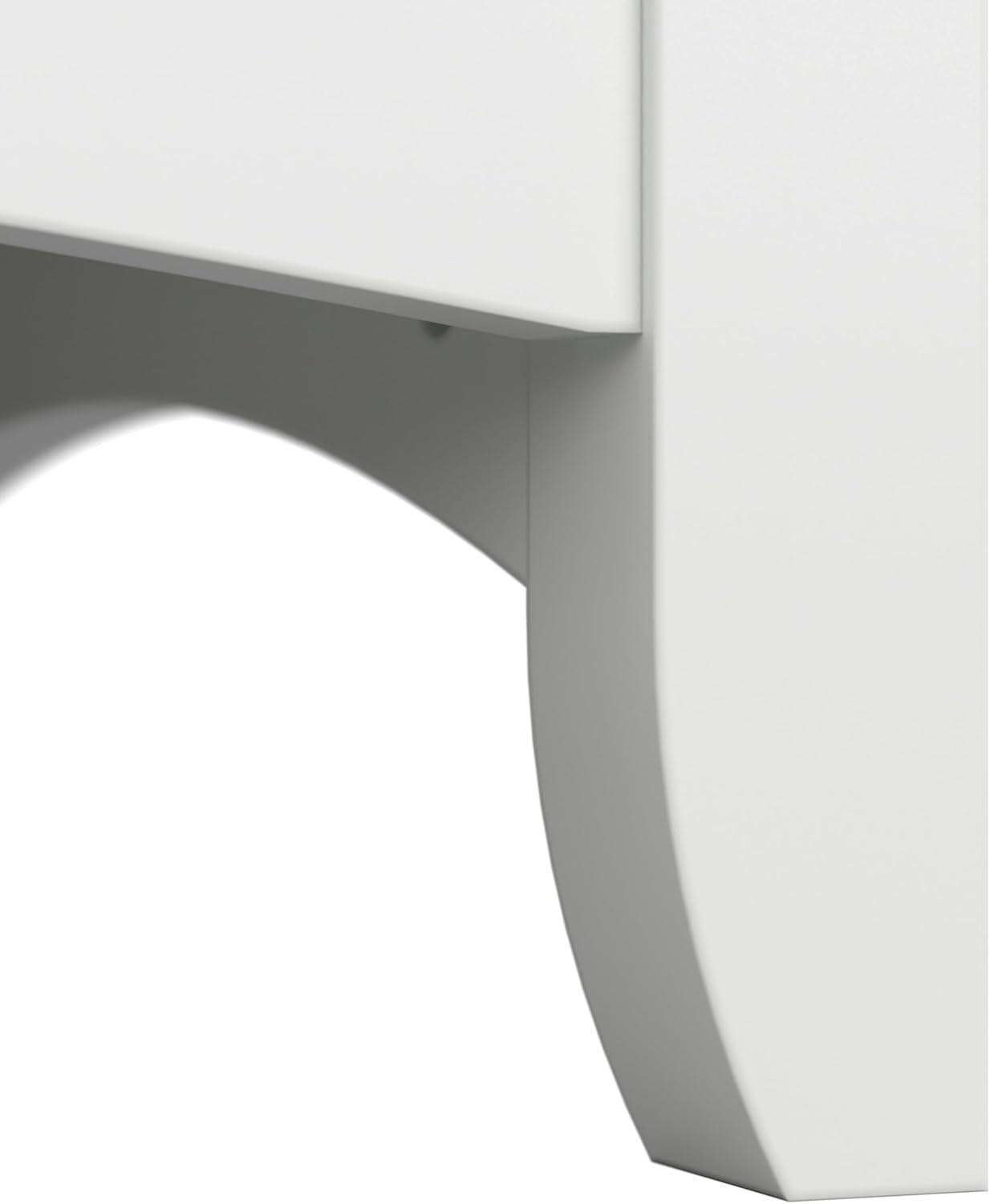 Salinas Tall 5 Shelf Bookcase in Pure White and Shiplap Gray - Engineered Wood